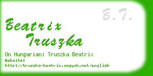 beatrix truszka business card